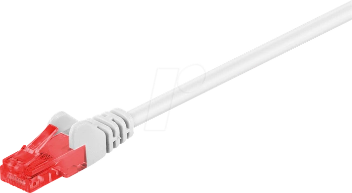 goobay Patchkabel, Cat6, U/UTP, RJ-45/RJ-45, 3m, weiß