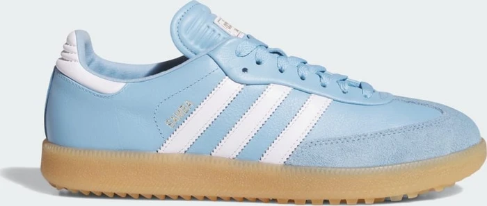 adidas Samba Spikeless Golf clear blue/cloud white/gum