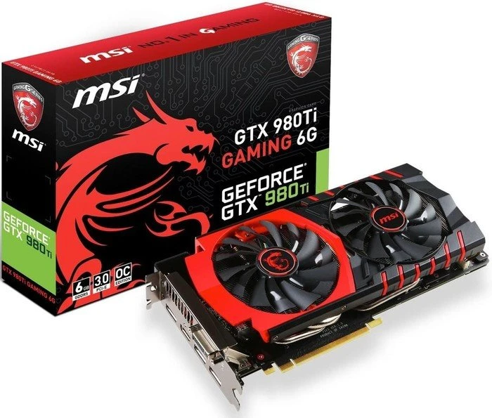 MSI GeForce GTX 980 Ti Gaming 6G, 6GB GDDR5, DVI, HDMI, 3x DP