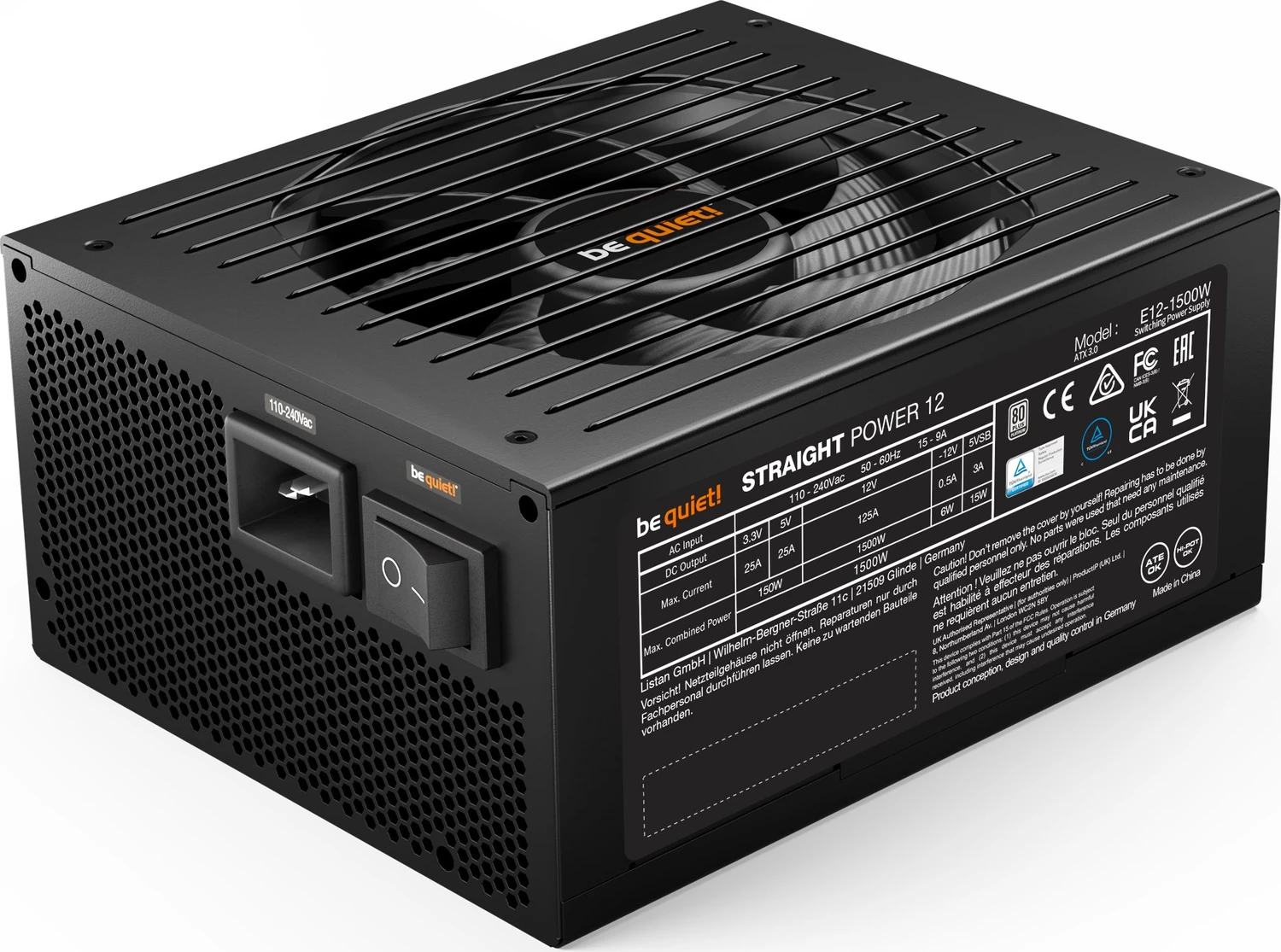 be quiet! Straight Power 12 1500W ATX 3.1 | Preisvergleich 