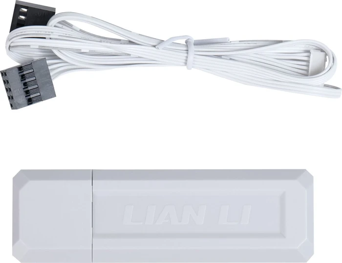 Lian Li Uni Fan SL Wireless LCD 120 ARGB, weiß, LED-Steuerung, 120mm, 3er-Pack