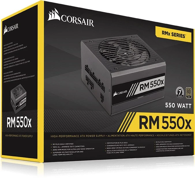 Corsair RMx Series RM550x 550W, ATX 2.4