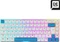 Sharkoon Skiller SGK50 S3 PBT, weiß/hellblau, LEDs RGB, hot-swap, Gateron G Pro 3.0 YELLOW, USB, DE Vorschaubild