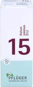 Schüßler-Salze 15 Kalium jodatum D12 Globuli, 15g