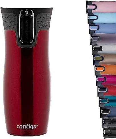 Contigo Autoseal West Loop Isolierbecher 470ml rot