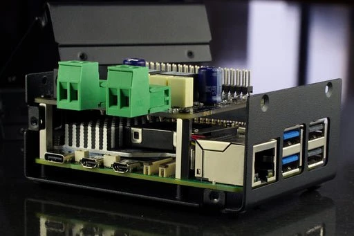 KKSB Gehäuse für Raspberry Pi 5, kompatibel mit Raspberry Pi DigiAMP+ HAT, schwarz