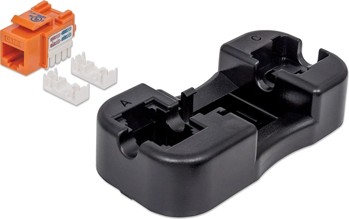 Intellinet Keystone Modul RJ-45 Buchse via Verlegekabel Cat6, orange