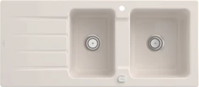 Villeroy & Boch Architectura 1160x510mm Einbau Becken reversibel mit Ablauffernbedienung crema