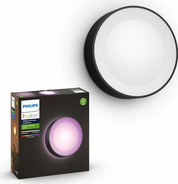 Philips Hue White and Color Ambiance Daylo Wandleuchte schwarz