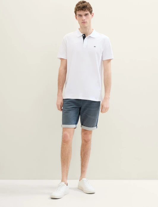 Tom Tailor Josh Jeansshorts Jeans dark stone blue grey denim (Herren)