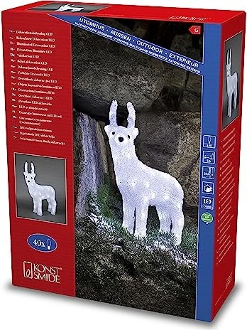 Konstsmide Acryl Figur Rentier stehend LED 40x tageslichtweiß
