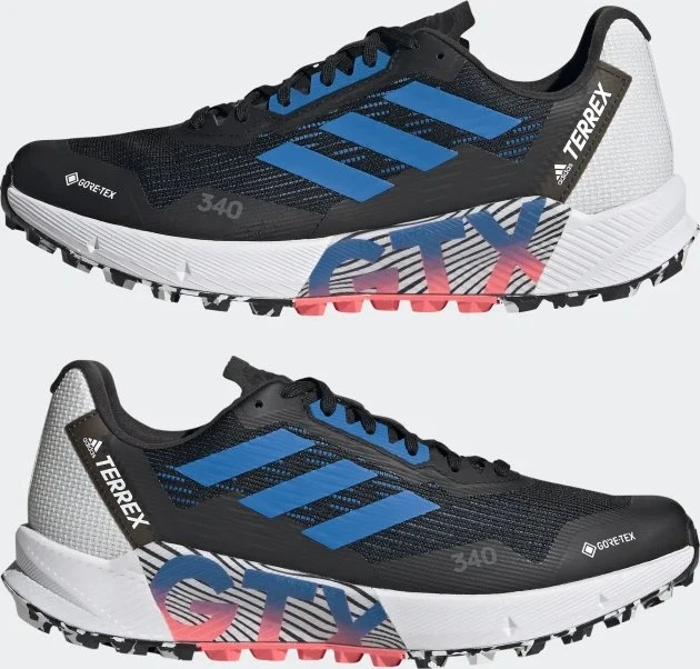 adidas Terrex Agravic Flow 2.0 GTX core black/blue rush/turbo (Herren)