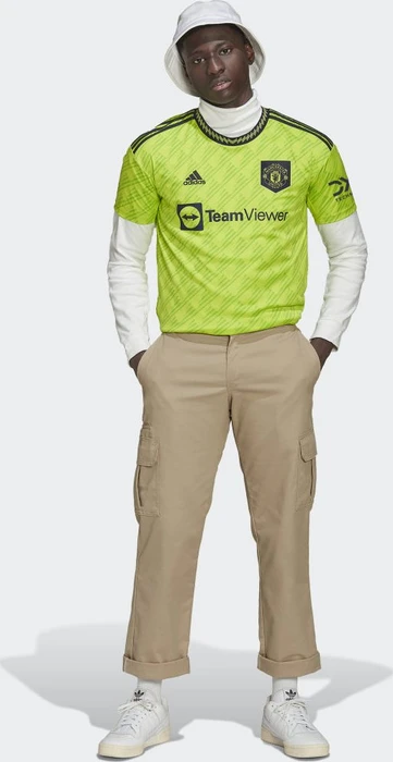 adidas Manchester United 2022/2023 Ausweichtrikot semi solar slime (Herren)