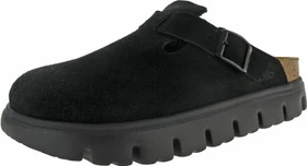 Birkenstock Boston Chunky Veloursleder schwarz (Damen)