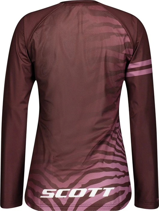 Scott Trail Vertic Trikot langarm maroon red/cassis pink (Damen)