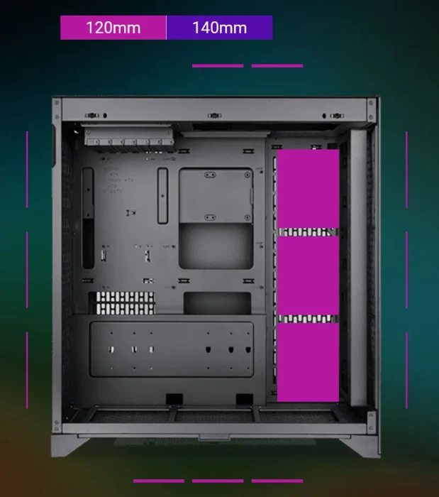Thermaltake CTE E600 MX Black, schwarz, Glasfenster