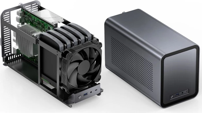 Jonsbo N1, grau, Mini-ITX