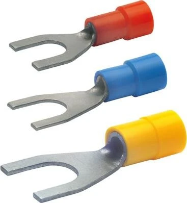 Klauke Isolierter Quetschkabelschuh Gabelform 1.5-2.5mm², blau