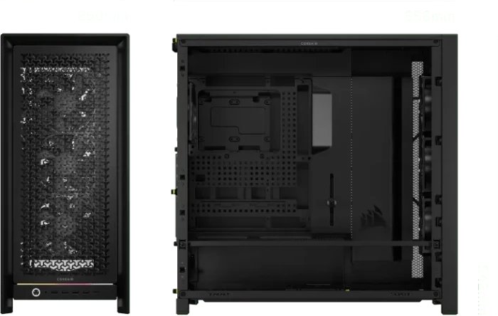 Corsair Frame 5000D RS, schwarz, Glasfenster