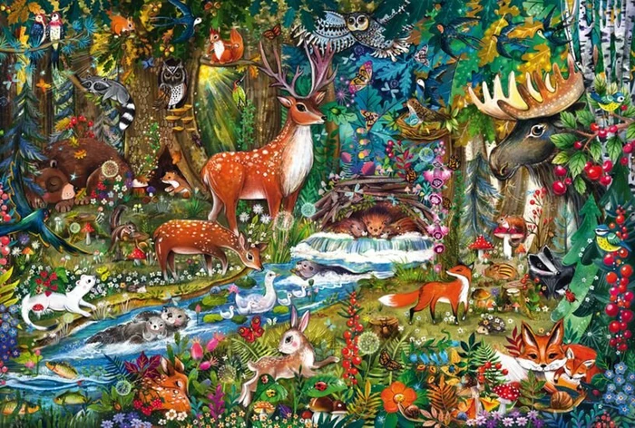 Schmidt Spiele Tiere in den Wäldern Europas