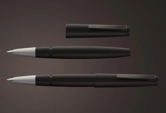 Lamy studio dark brown, rechte Hand, fein