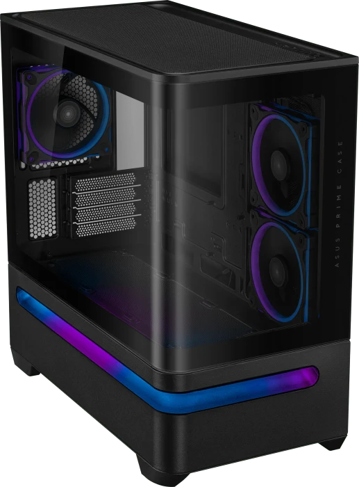 ASUS Prime AP202 ARGB, schwarz, Glasfenster