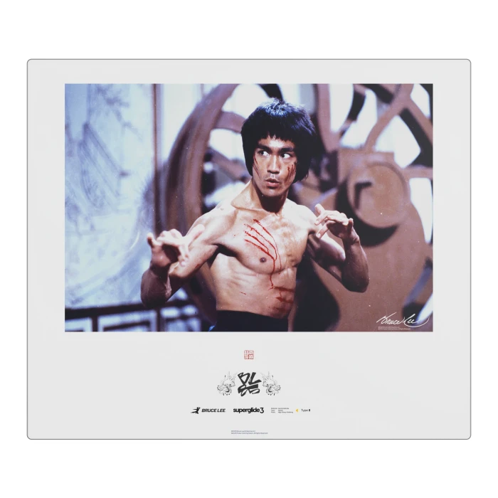 Pulsar Gaming Gears Superglide Glass Mousepad V3 XL, 490x420mm, Bruce Lee 85th Edition - Picture