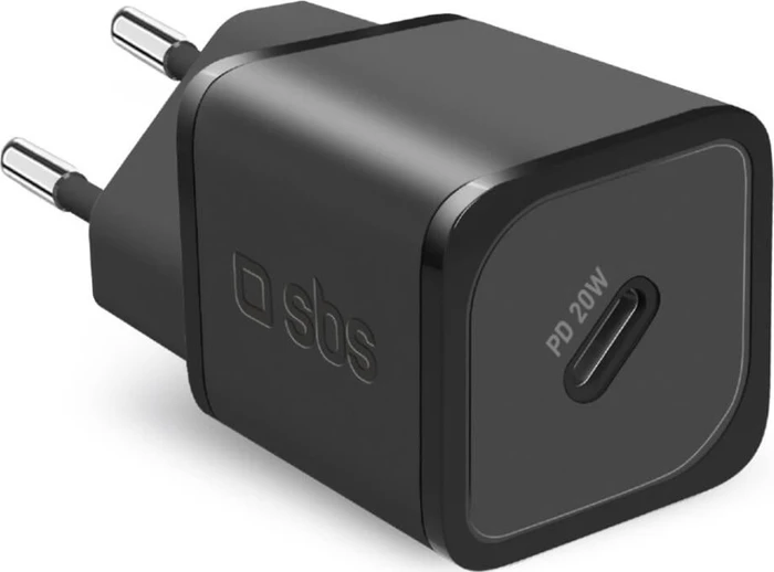 SBS Mobile Ultra-Schnellladegerät GaN Power Delivery 20W schwarz