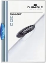 Durable Swingclip Klemmmappe, A4, blau/transparent, 25er-Pack