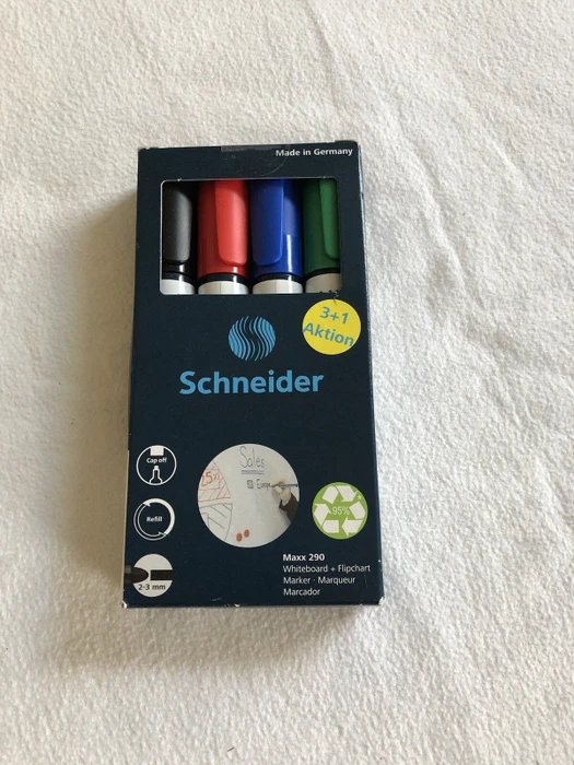 sortiert, 4er-Set, Kunststoffetui