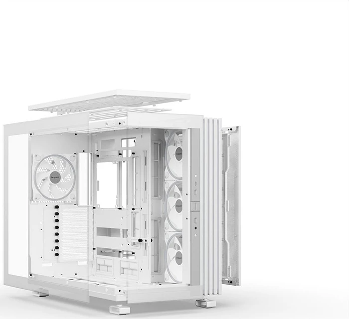be quiet! Light Base 900 FX White, weiß, Glasfenster