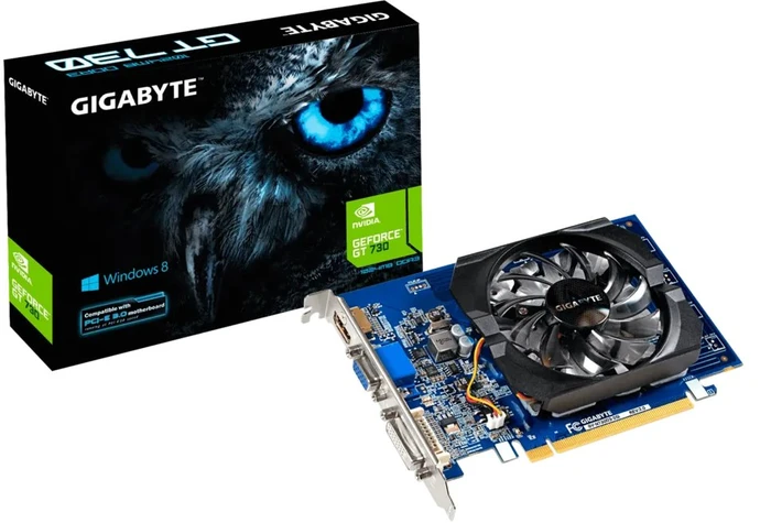 GIGABYTE GeForce GT 730 (Rev. 3.0), 2GB DDR3, VGA, DVI, HDMI
