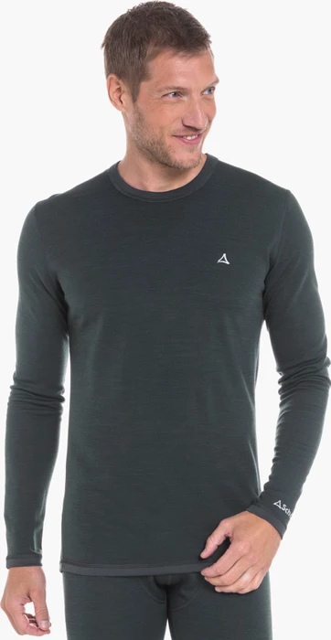 Schöffel Merino Sport Funktionsshirt langarm dunkelgrau (Herren)