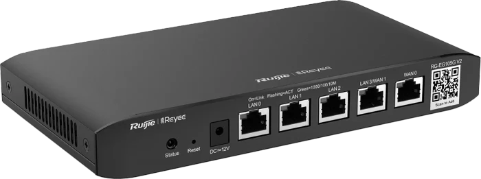 Ruijie Reyee EG100 RG-EG105G-V2 Desktop Gigabit Smart Router, 5x RJ-45, V2