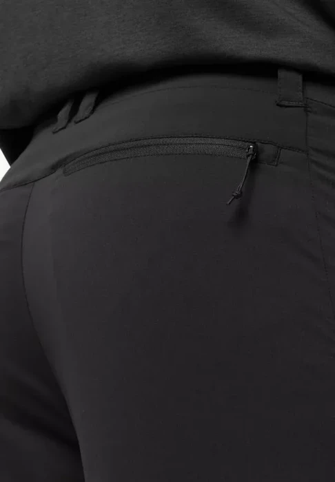 Jack Wolfskin Glastal Zip Off Zip-Off Hose lang schwarz (Herren)