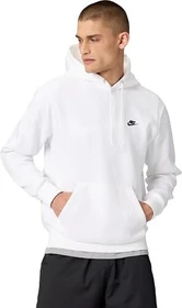 Nike Club Fleece Hoodie weiß/schwarz (Herren)