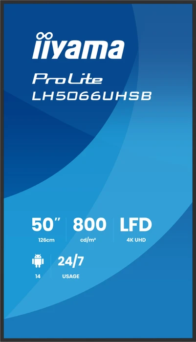 iiyama ProLite LH5066UHSB-B1AG, 50"