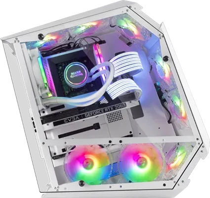Mars Gaming MC51 Black, Glasfenster