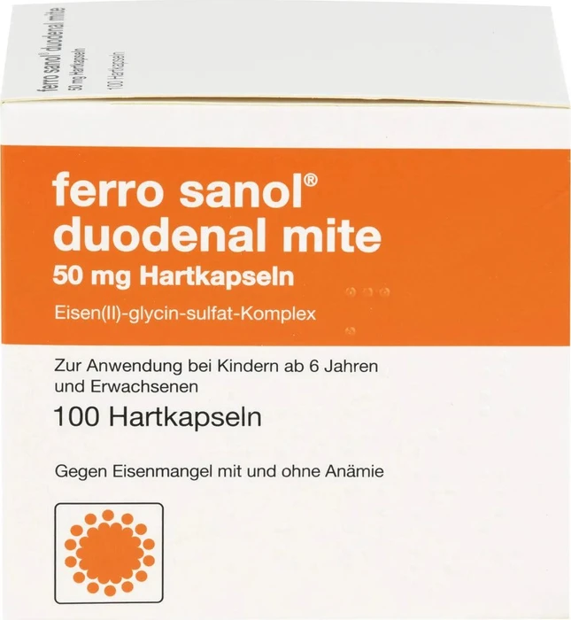 Ferro Sanol duo mite 50mg magensaftresistente Hartkapseln, 100 Stück