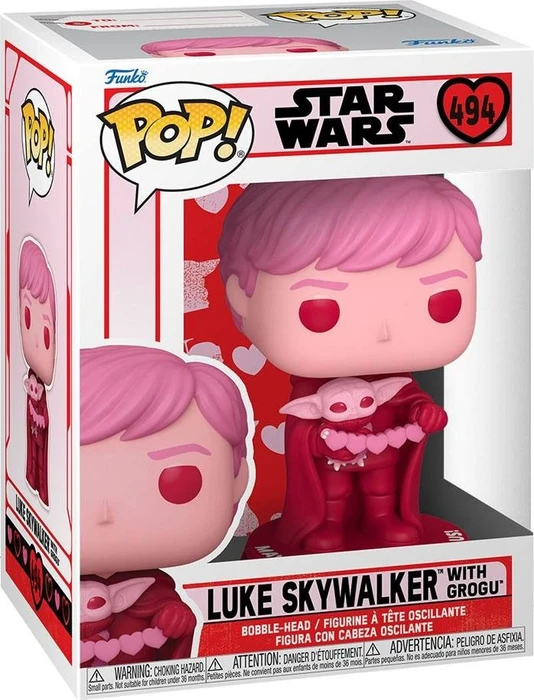FunKo Pop! - Star Wars - Holiday Valentines Luke Skywalker with Grogu