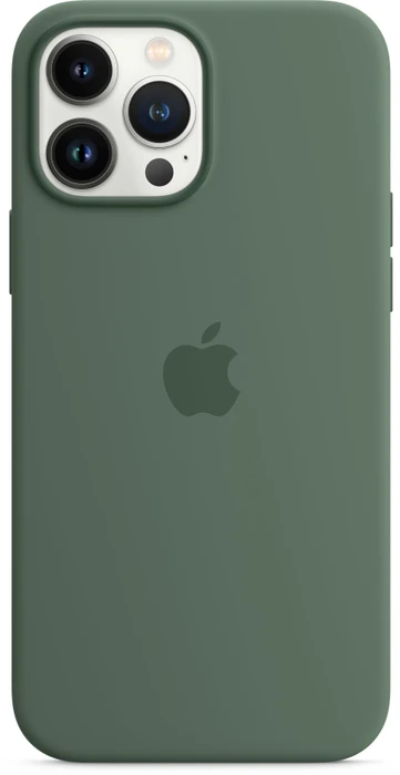 Apple Silikon Case mit MagSafe für iPhone 13 Pro Max Eukalyptus