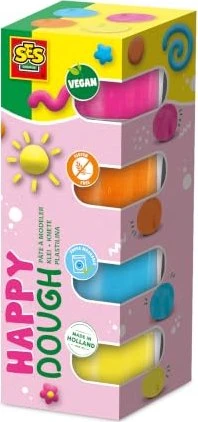 Ses Creative Feel good Knete 4er-Pack happy