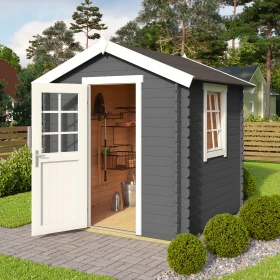 Lasita Maja Wels 2 Gartenhaus carbongrau