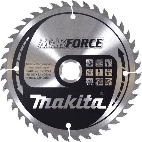 Makita MakForce Kreissägeblatt 40Z, 160x2.4x20mm, 1 Stück