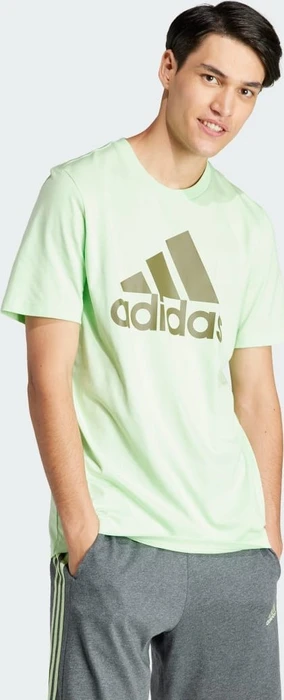 adidas Essentials Single Jersey Big Logo T-Shirt kurzarm semi green spark (Herren)