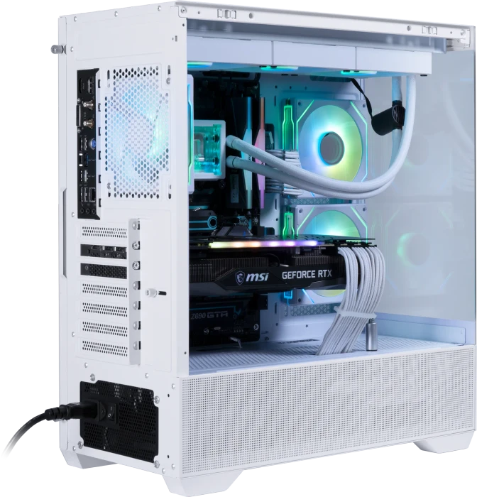 BitFenix CETO Basic White, 3A, Lüfter LED ARGB, Glasfenster