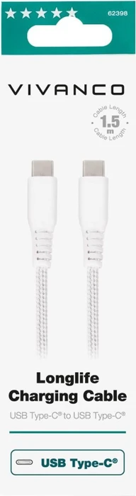 Vivanco LongLife USB-C/USB-C Kabel 1.5m