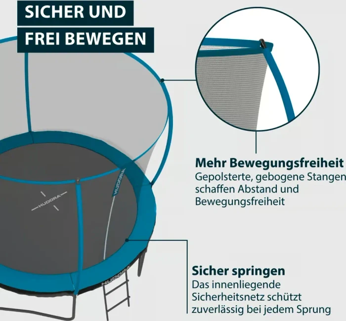 Hudora Up 300 mit Sicherheitsnetz 300cm Trampolin