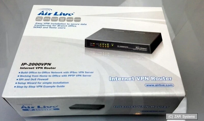 AirLive IP-2000VPN Router, 5x RJ-45