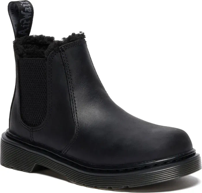 Dr. Martens 2976 Leonore Faux Fur Lined Chelsea Boots schwarz (Junior)